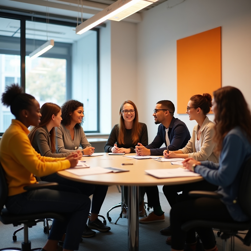 Formación inclusiva con grupo diverso de futuros monitores